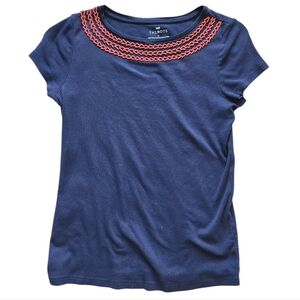 Talbots Beaded Neckline Top